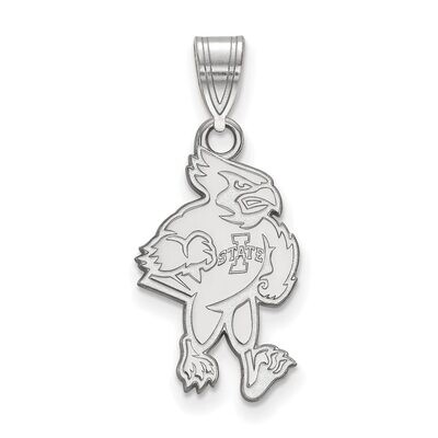 Iowa State University Large Pendant 10k White Gold 1W018IAS, MPN: 1W018IAS, 886774781860