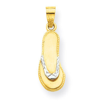 Flip Flop Charm 10K Gold &amp; Rhodium 10C1014, MPN: 10C1014, 886774018775