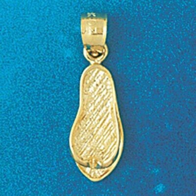 Dazzlers Jewelry Sandal Flip Flop Pendant Necklace Charm Bracelet in Yellow, White or Rose Gold 149…