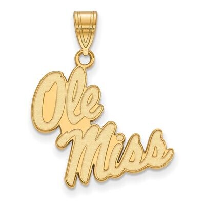 University of Mississippi Large Pendant 10k Yellow Gold 1Y046UMS, MPN: 1Y046UMS, 886774818382