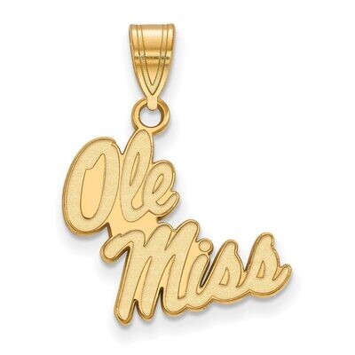 University of Mississippi Medium Pendant 14k Yellow Gold 4Y045UMS, MPN: 4Y045UMS, 886774882598