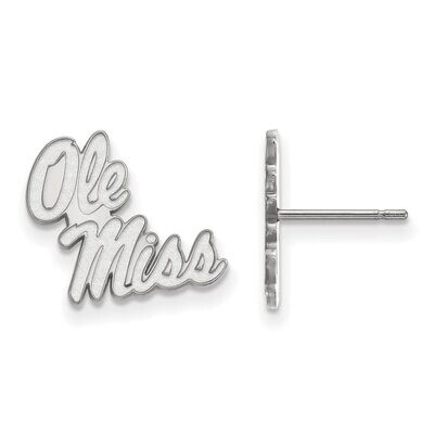 University of Mississippi Small Post Earring 14k White Gold 4W050UMS, MPN: 4W050UMS, 886774850627