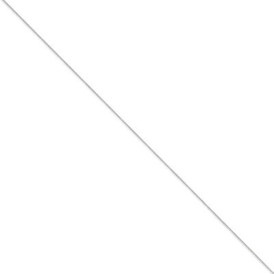 0.9mm Pendant Curb Pendant Chain 24 Inch 14k White Gold PEN99-24, MPN: PEN99-24, 886774993973