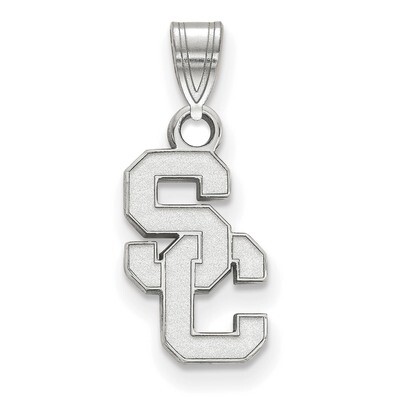 University of Southern California Small Pendant 10k White Gold 1W002USC, MPN: 1W002USC, 191101270352