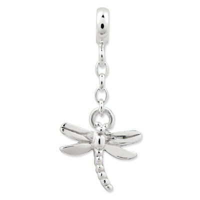 Dragonfly 1/2 inch Dangle Enhancer Sterling Silver QN113, MPN: QN113, 191101278853