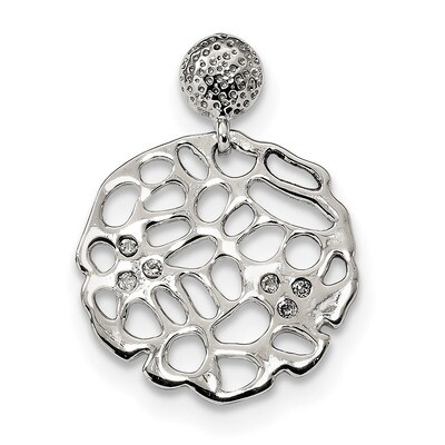 CZ Diamond Pendant Sterling Silver QP4898, MPN: QP4898,