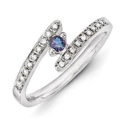 1 Birthstone Family Jewelry Diamond Semi-Set Ring 14k White Gold XMRW33/1, MPN: XMRW33/1, 883957420…