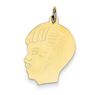 Boy Head Charm 14k Gold XM98/13, MPN: XM98/13, 883957493909