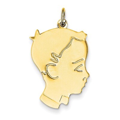 Boy Head Charm 14k Gold XM101/13, MPN: XM101/13, 883957415864