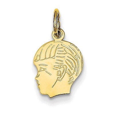 Boy Head Charm 14k Gold XM90/18, MPN: XM90/18, 883957447766
