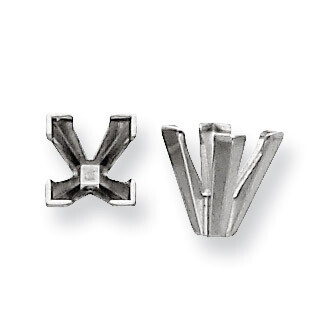 Princess One Piece V-End .20Ct. Setting Platinum PL165-1, MPN: PL165,