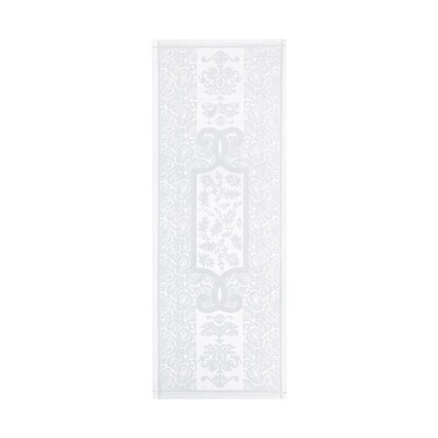 Le Jacquard Francais Siena Blanc White Runner 22 x 79 Inch, MPN: 17024, 3660269170240