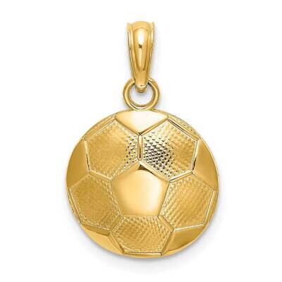 Soccer Ball Charm 14k Gold K5434, MPN: K5434, 637218018802