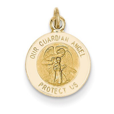 Guardian Angel Medal Charm 14k Gold XR328, MPN: XR328, 886774620091