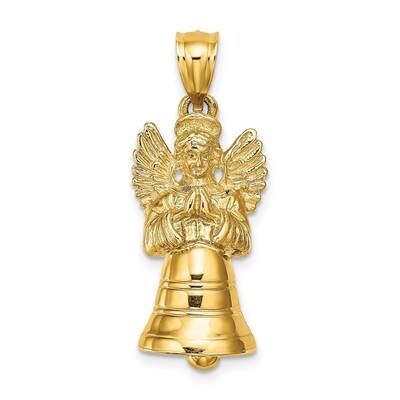 Moveable Angel Charm 14k Gold 3-D K8604, MPN: K8604, 637218104512