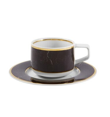 Vista Alegre Carrara Coffee Cup and Saucer, MPN: 21124424,