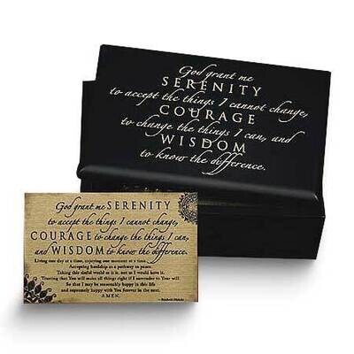 Serenity Prayer Pine Box with Magnetic Lid and Gift Card GM24224, MPN: GM24224, 95177456057