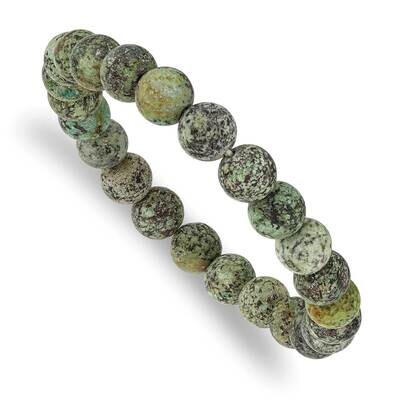 African Pine Agate Beaded Stretch Bracelet SRB2864, MPN: SRB2864, 191101859304