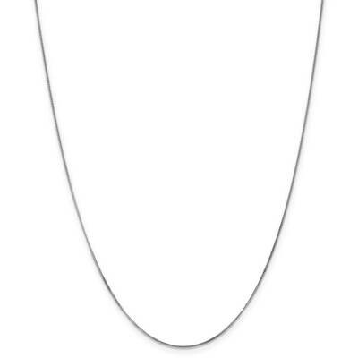 .9mm Curb Chain Anklet 10 Inch 14k White Gold PEN99-10, MPN: PEN99-10, 883957168784