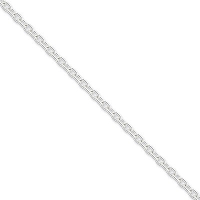 18 Inch 4.5mm Cable Chain Sterling Silver QCL120-18, MPN: QCL120-18, 883957919928