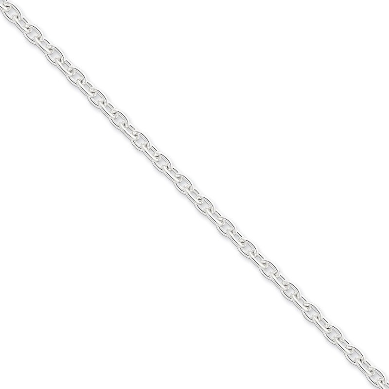 18 Inch 4.5mm Cable Chain Sterling Silver QCL120-18, MPN: QCL120-18, 883957919928