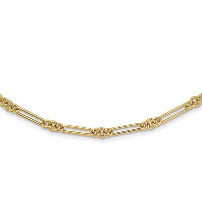 Fancy Link Necklace 17.5 Inch 14k Gold Polished SF2843-17.5, MPN: SF2843-17.5, 883957930756