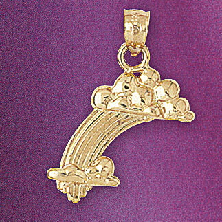 Dazzlers Jewelry Shooting Star Pendant Necklace Charm Bracelet in Yellow, White or Rose Gold 5698, …