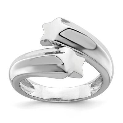 Shooting Stars Ring Sterling Silver Rhodium-Plated Polished QR7233, MPN: QR7233,