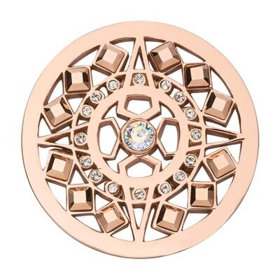 Nikki Lissoni Shooting Star with Swarovski Crystals Rose Gold-plated 33mm. Coin C1648RGM, MPN: C164…