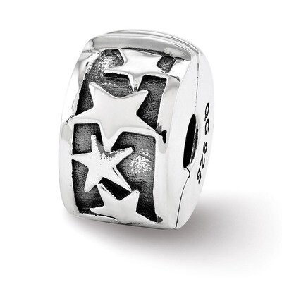 Shooting Stars Clip Bead - Sterling Silver QRS3434, MPN: QRS3434, 886774963242