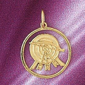 Dazzlers Jewelry Shooting Pendant Necklace Charm Bracelet in Yellow, White or Rose Gold 6321, MPN: …
