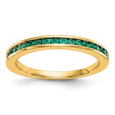 Emerald Band 14k Yellow Gold RM3453B-EM-Y, MPN: RM3453B-EM-Y,