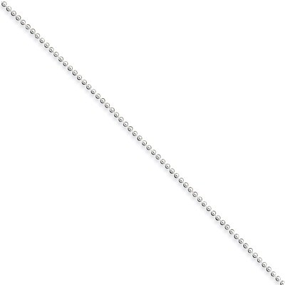 9 Inch 1.5mm Beaded Chain Sterling Silver QK81-9, MPN: QK81-9, 883957956534
