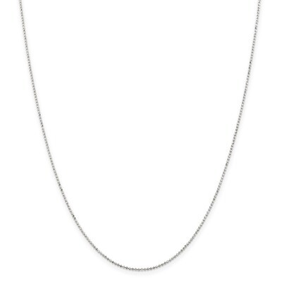 10 Inch 1.05mm Square Beaded Chain Sterling Silver QPE73-10, MPN: QPE73-10, 886774408606