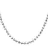 5mm Beaded Chain 24 Inch Sterling Silver QK84-24, MPN: QK84-24,