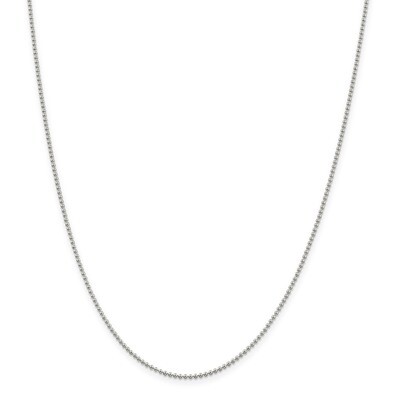 24 Inch 1.5mm Beaded Chain Sterling Silver QK81-24, MPN: QK81-24, 191101988899
