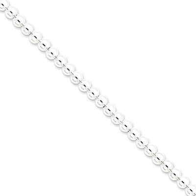 20 Inch 6.10mm Beaded Box Chain Sterling Silver QK35-20, MPN: QK35-20, 883957956459