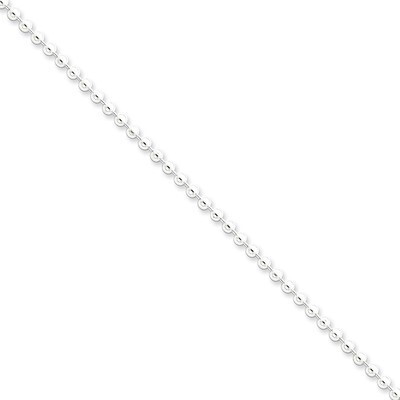 16 Inch 3mm Beaded Chain Sterling Silver QK83-16, MPN: QK83-16, 883957956572