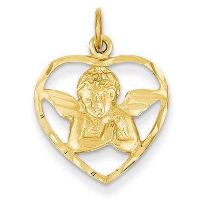 Angel in Heart Charm 14k Gold C343, MPN: C343, 883957246680