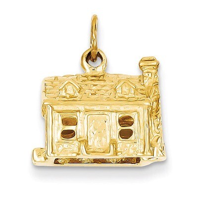 3-D House Charm 14k Gold A0550, MPN: A0550, 883957897233