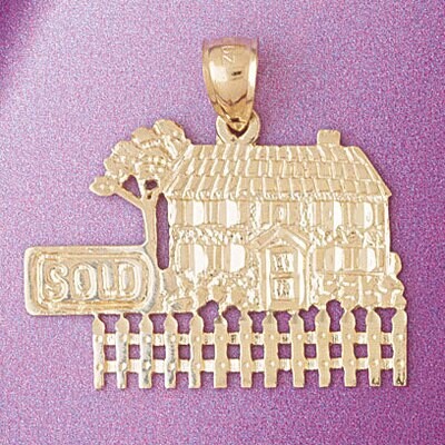 Dazzlers Jewelry House Pendant Necklace Charm Bracelet in Yellow, White or Rose Gold 6977, MPN: DZ-…