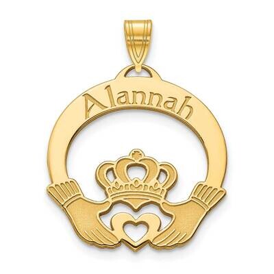 Personalized Claddaugh Charm 10k Gold 10XNA987Y, MPN: 10XNA987Y,