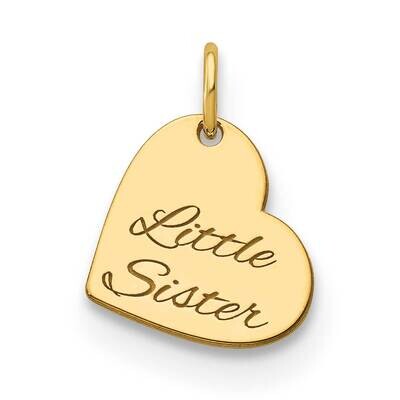 Personalized Heart Gold-plated Small  XNA885GP, MPN: XNA885GP,