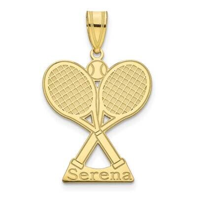 Personalized Tennis Pendant 10k Gold 10XNA1291Y, MPN: 10XNA1291Y,