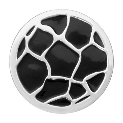 Nikki Lissoni Spot The Black Giraffe Silver-Plated 33mm Coin C1567SM, MPN: C1567SM, 8719075300114