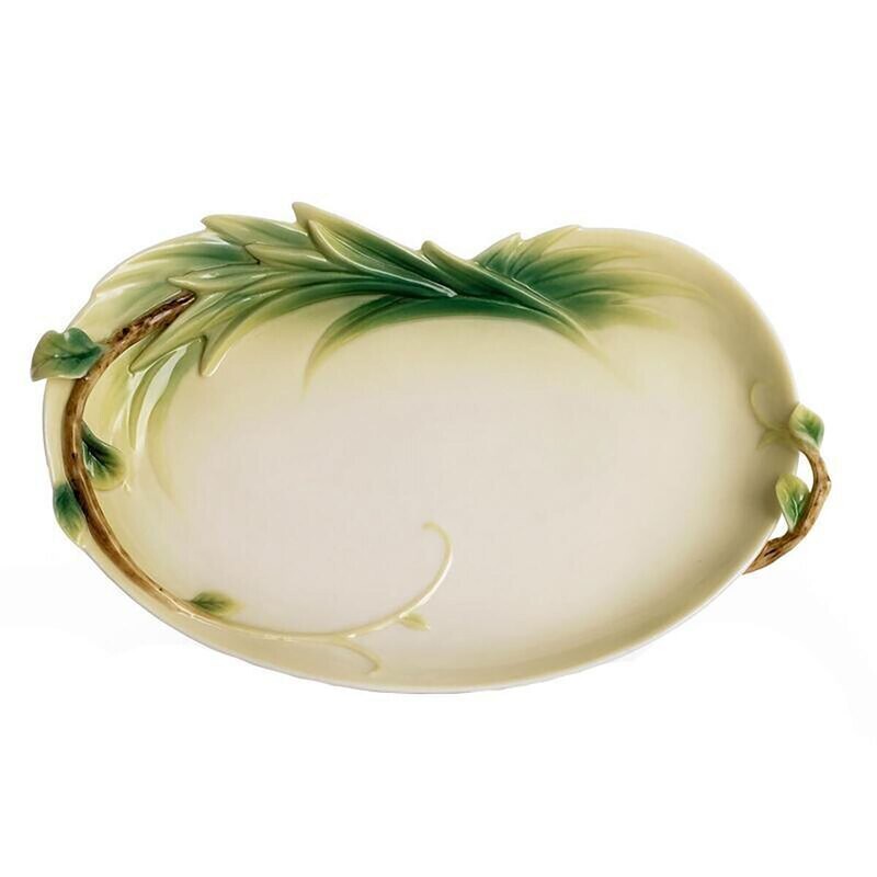 Franz Porcelain Giraffe Ornamental Tray For Creamer and Sugar Jar