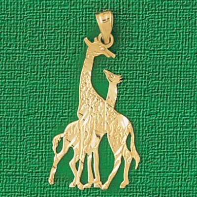 Dazzlers Jewelry Giraffe Pendant Necklace Charm Bracelet in Yellow, White or Rose Gold 2656, MPN: D…