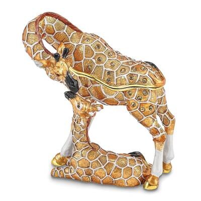 Jasmin &amp; Jasper Mother &amp; Baby Giraffes Trinket Box Bejeweled BJ4054, MPN: BJ4054, 191101910319