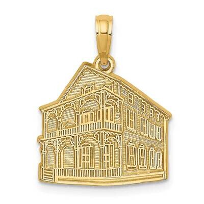 The Pink House - Cape May Nj Charm 14k Gold K8690, MPN: K8690, 637218117055