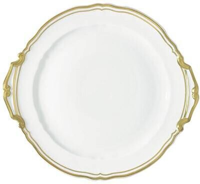 Raynaud Polka Gold Or Cake Dish With Hands, MPN: 0441-01-506025, 3660006550311